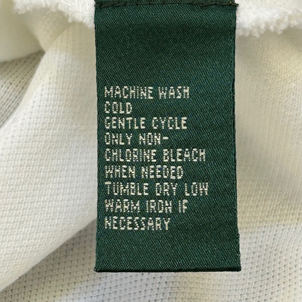Lauren Ralph Lauren Polo Shirt Women Large White Short Sleeve LRL Logo Pique NWT - Picture 4 of 9
